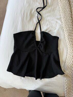 Black Halter Top